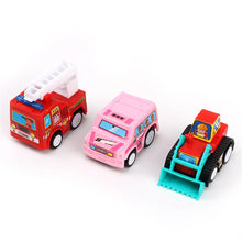 Charger l&#39;image dans la galerie, Mini modèle de voiture jouet voiture à tirer jouets véhicule d&#39;ingénierie camion de pompiers enfants voitures à inertie jouets pour garçons jouets moulés sous pression jouet pour enfants cadeau
