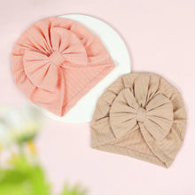 Charger l&#39;image dans la galerie, Nouveau 1Pcs Bébé Filles Garçons Bandeau Mignon Gros Nœud Chapeaux Couleur Unie Doux Nouveau-Né Accessoires Pour Tout-Petit Turban Infantile Chapeaux
