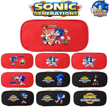 Load image into Gallery viewer, Trousse à Crayons Sonic The Hedgehog - Pochette Kawaii avec Fermeture Éclair, Papeterie Anime, Cadeau de Noël pour Enfants
