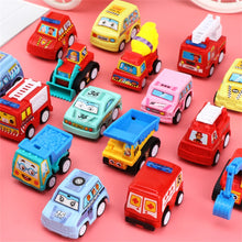 Charger l&#39;image dans la galerie, Mini modèle de voiture jouet voiture à tirer jouets véhicule d&#39;ingénierie camion de pompiers enfants voitures à inertie jouets pour garçons jouets moulés sous pression jouet pour enfants cadeau
